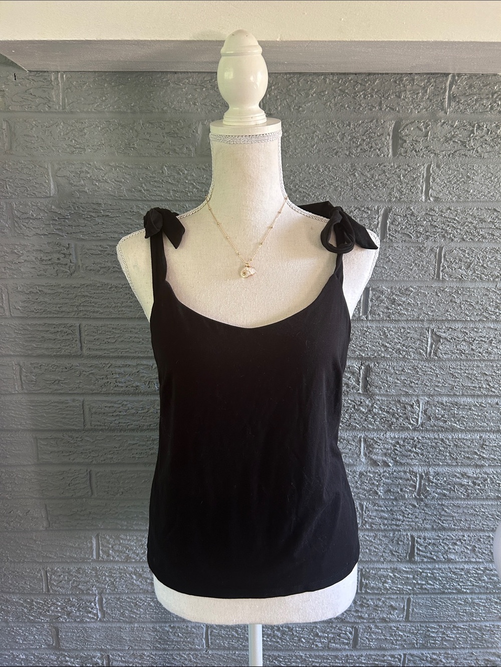 J. Crew Tie-Shoulder Tank Top - Picture 2 of 5